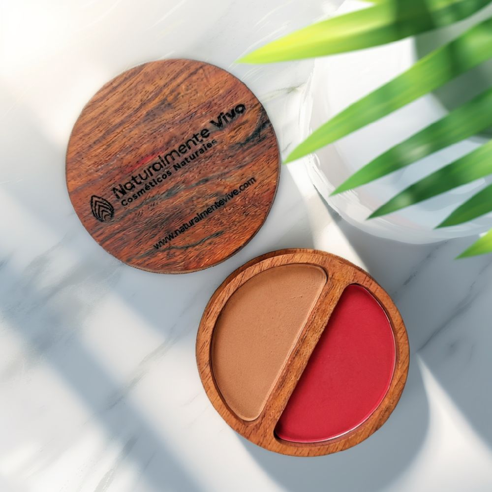 Rubor Natural en Estuche de Madera Artesanal